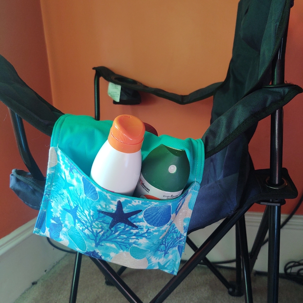 Camp Chair Caddy- handmade